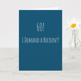 Tarjeta Funny 60 cumpleaños