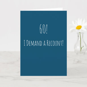 Tarjeta Funny 60 cumpleaños