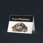 Tarjeta Funny 60th Birthday, Labrador Retriever<br><div class="desc">Funny Cumpleaños 60 ,  Triste Perro,  acuarela original Labrador Retriever,  Así que ahora te va a tomar más tiempo superar un buen tiempo que tenerlo.</div>