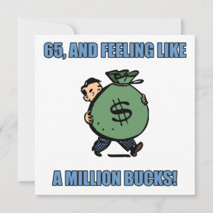 Tarjeta Funny 65º cumpleaños