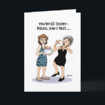 Tarjeta Funny 65º cumpleaños<br><div class="desc">Graciosa tarjeta de felicitación por cumpleaños número 65 para una mujer que cumple 65 años</div>