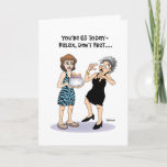 Tarjeta Funny 65º cumpleaños<br><div class="desc">Graciosa tarjeta de felicitación por cumpleaños número 65 para una mujer que cumple 65 años</div>