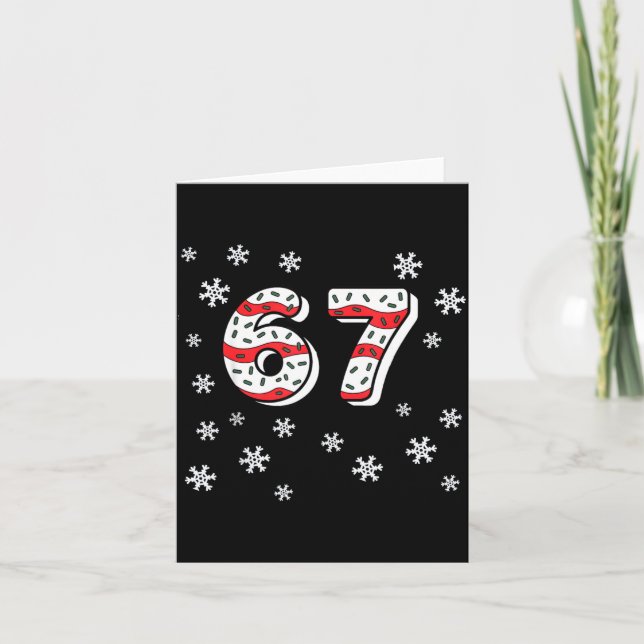 Tarjeta Funny 67 Christmas Cakes 67 Funny Kid 67 Christmas (Anverso)