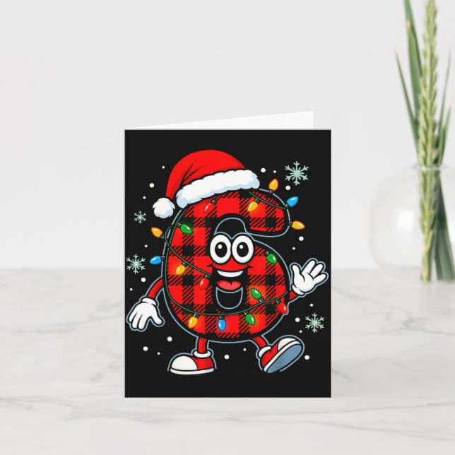 Tarjeta Funny 67 Christmas Pajamas Shirt Six Seven Meme Br (Anverso)