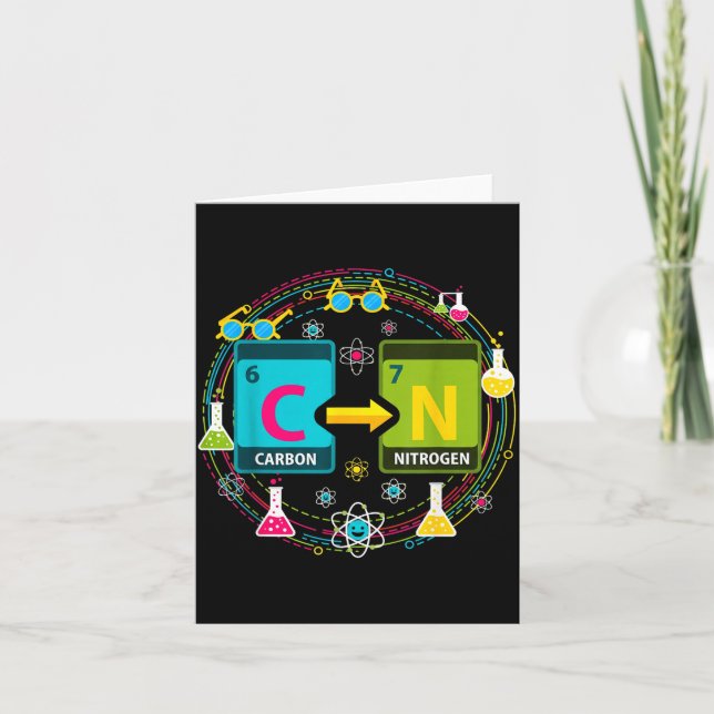 Tarjeta Funny 67 Meme Science Chemistry Teacher Periodic T (Anverso)