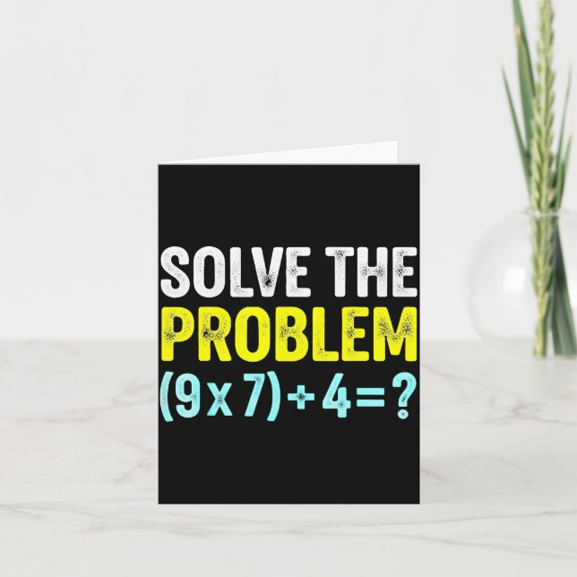 Tarjeta Funny 67 Meme Six Seven Math Teacher Brain-rot Jok (Anverso)