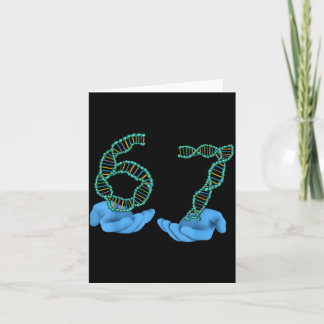 Tarjeta Funny 67 Number Meme Dna Replication Molecular Sci