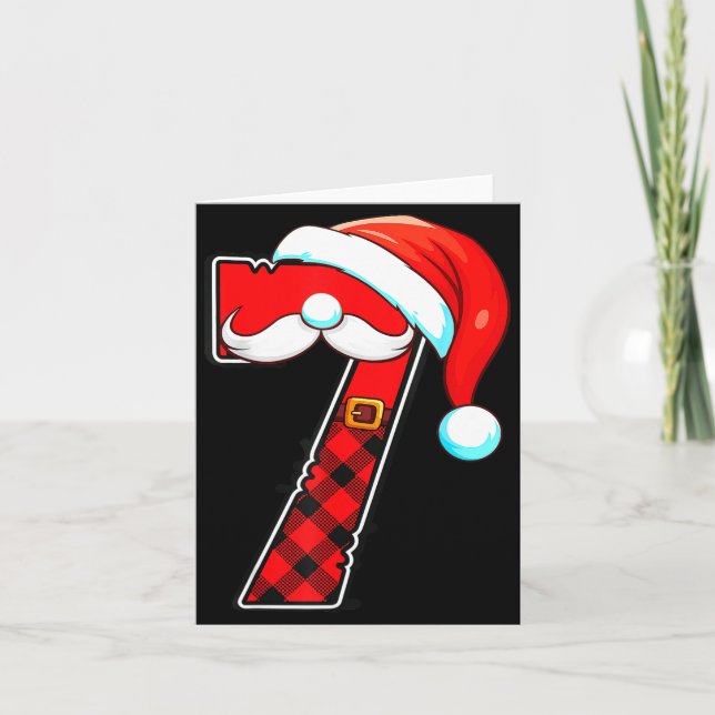 Tarjeta Funny 6 7 Couples Christmas Costume Matching Outfi (Anverso)