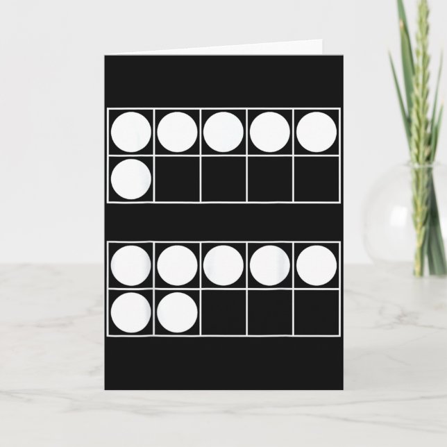 Tarjeta Funny 6 7 Number Math Teachers Students Six Seven  (Anverso)