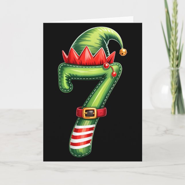 Tarjeta Funny 6 7 Six Seven Meme Couple Matching Christmas (Anverso)