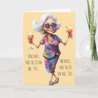 Tarjeta Funny 70th Birthday Card for Women