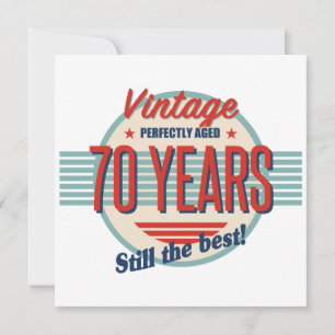 Tarjeta Funny 70th Birthday Fashioned