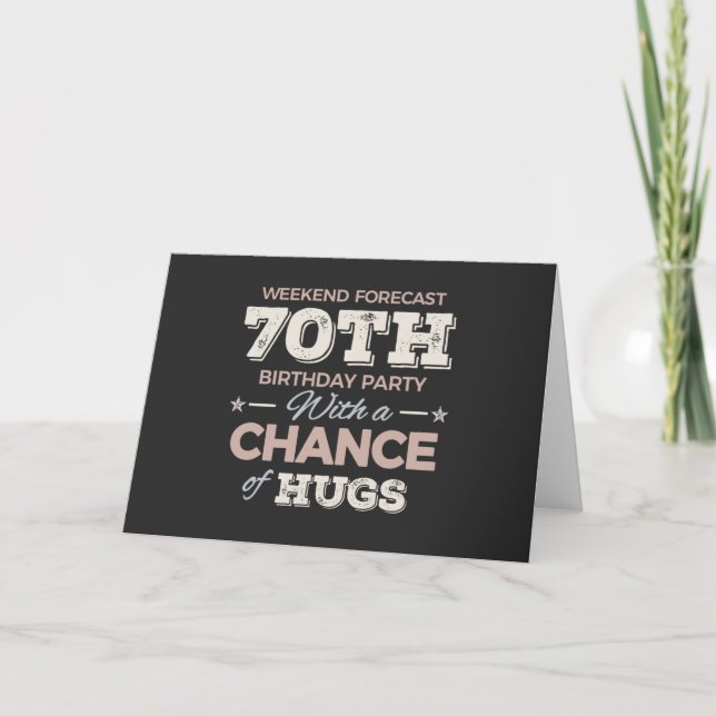 Tarjeta Funny 70th birthday sayings (Anverso)