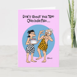 Tarjeta Funny 72º cumpleaños