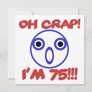 Tarjeta Funny 75º cumpleaños