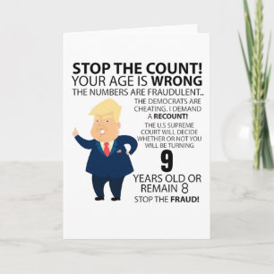 Tarjeta Funny 9th Year Birthday Present Happy Birth year