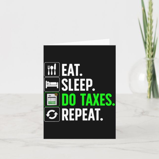 Tarjeta Funny Accounting Art For Men Women Spreadsheets Ac (Anverso)