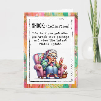 Tarjeta Funny Addicted To Online Shopping 