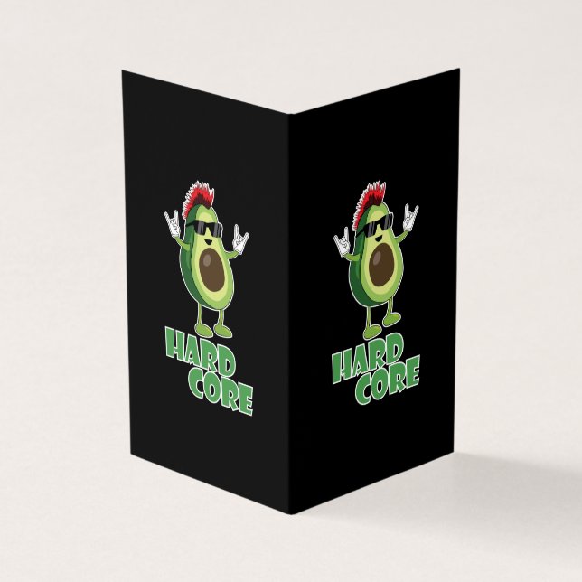 Tarjeta Funny aguacate de núcleo duro (Exterior)