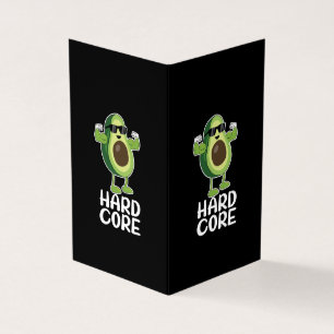 Tarjeta Funny aguacate severo muscular