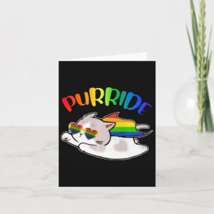 Tarjeta Funny Ally Cat Purride Lgbtq Gay Priid Rainbow Kid