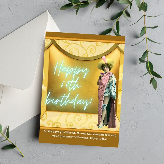 Tarjeta Funny Alteración del Art. 60 cumpleaños (Subido por el creador)