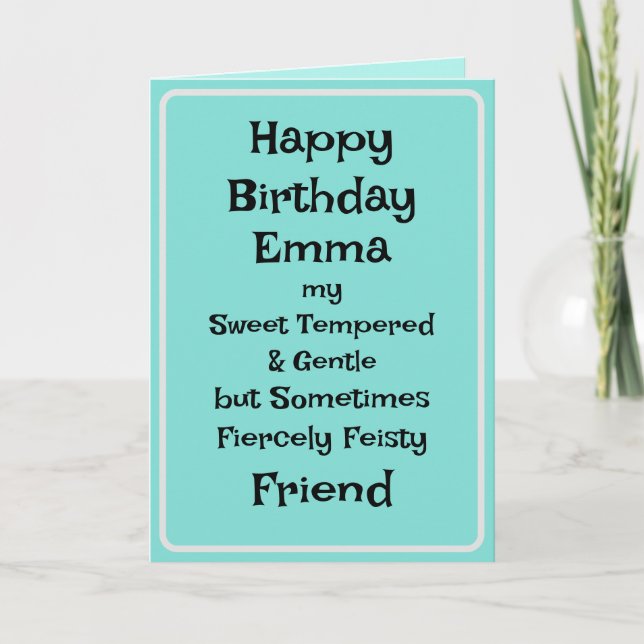 Tarjeta Funny Amigo Birthday Card (Anverso)