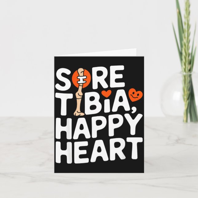 Tarjeta Funny Anatomy Going Tibia Okay Broken Leg Gift For (Anverso)