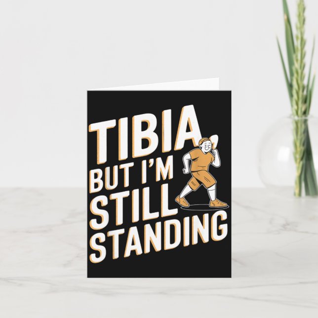 Tarjeta Funny Anatomy Going Tibia Okay Broken Leg Gift For (Anverso)