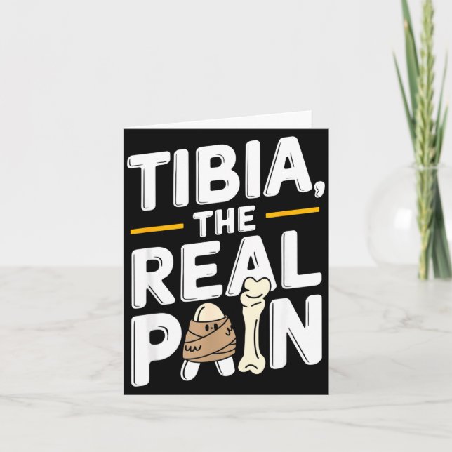 Tarjeta Funny Anatomy Going Tibia Okay Broken Leg Gift For (Anverso)