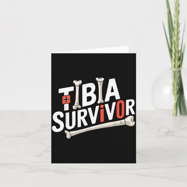 Tarjeta Funny Anatomy Going Tibia Okay Broken Leg Gift For (Anverso)