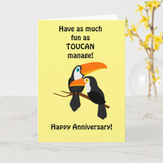 Tarjeta Funny and cute anniversary 