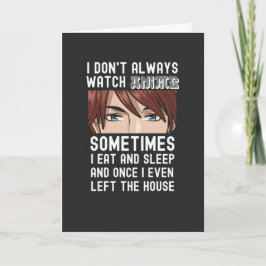Tarjeta Funny Anime Cards For Teen Boys Otaku Men Him