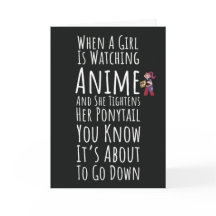 Funny Anime Cards Girl Daughter For Her Otaku
