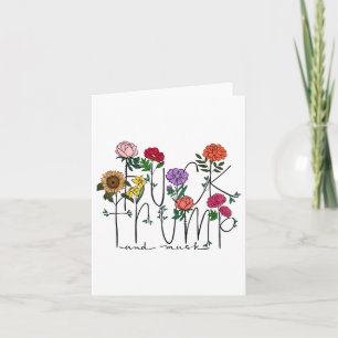 Tarjeta Funny anti Trump sutil flor floral anti trump W