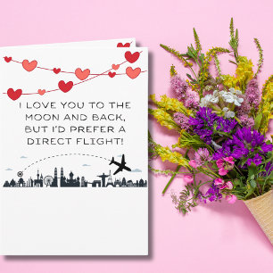 Tarjeta Funny Aviation,Photo,Boyfriend, Romantic Birthday
