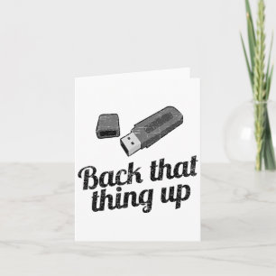Tarjeta Funny Back That ThUp Computer Usb