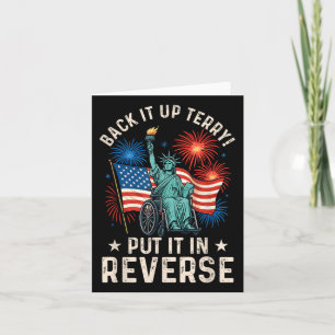 Tarjeta Funny Back Up Terry Lo Puso En Fuego Inverso 4