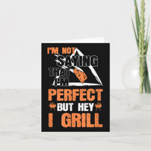 Tarjeta Funny Barbacoa Pun Bbq Grilling Chef Accessories B