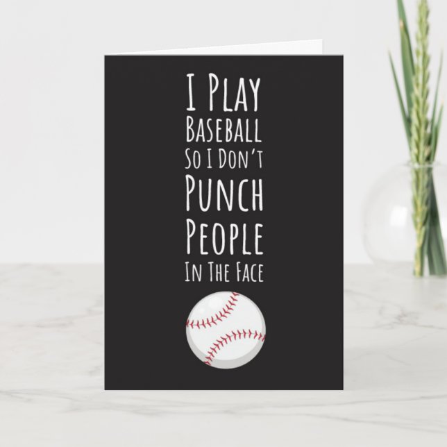Tarjeta Funny Baseball Cards Sports Player Team Humor  (Anverso)