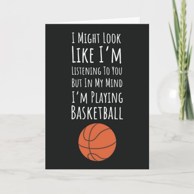 Tarjeta Funny Basketball Cards For Players Team Sports (Anverso)