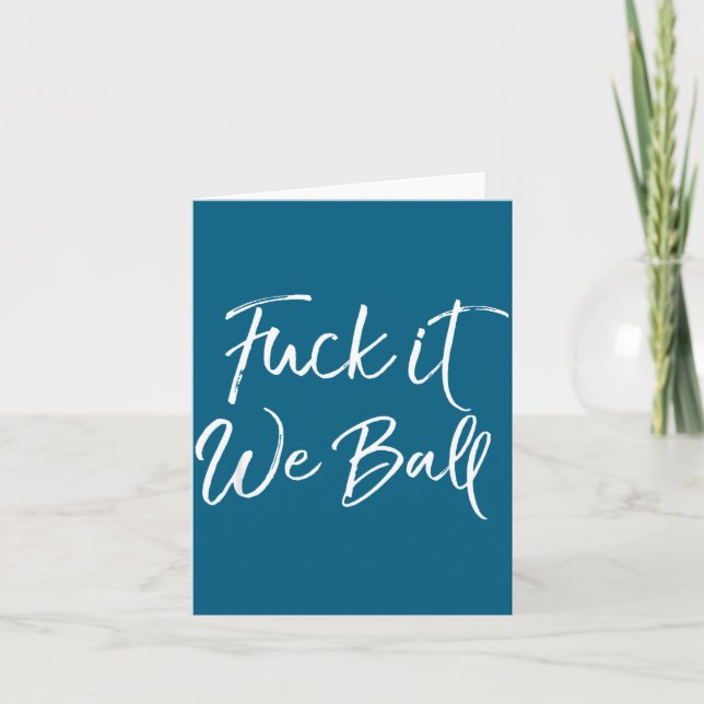 Tarjeta Funny Basketball Quote Srts Saying Joke For It We  (Anverso)