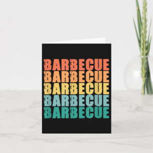 Tarjeta Funny Bbq Barbecue Grill Retro Fumándome