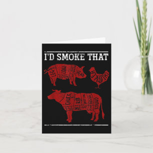 Tarjeta Funny Bbq Chef Gift Barbecue