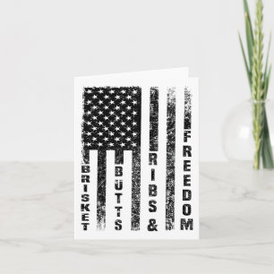Tarjeta Funny Bbq Funny Brisket Butters Ribs And Freedom B