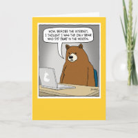 Funny Bear Surfing the Internet