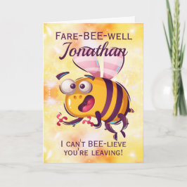 Tarjeta Funny Bee Adiós