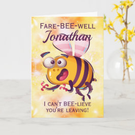 Tarjeta Funny Bee Adiós