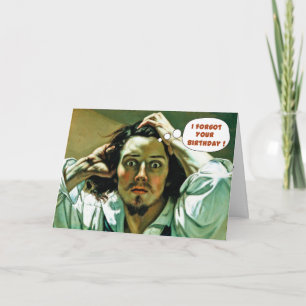 Tarjeta Funny Belated Birthday