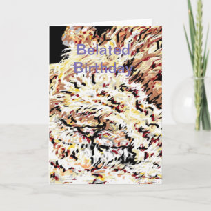 Tarjeta Funny Belthday Card/Lion